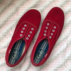 Red Keds Lace Up Sneakers